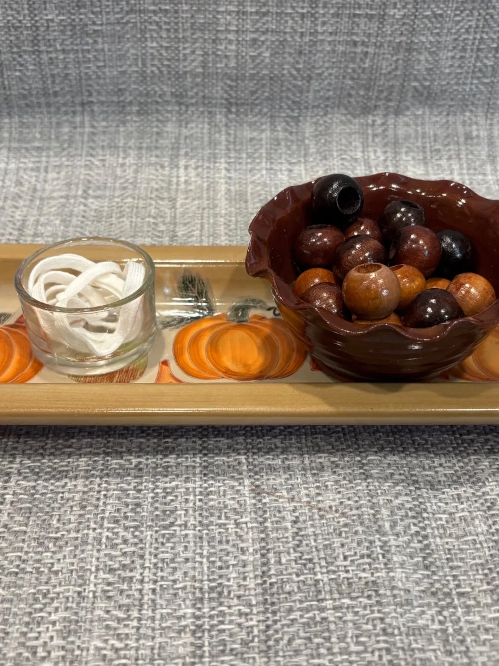 fall theme pumpkin try bead lacing practical life by idlewild montessori